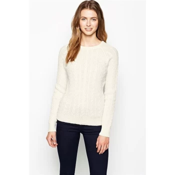 Jack Wills Tinsbury Lurex Crew - Winter White