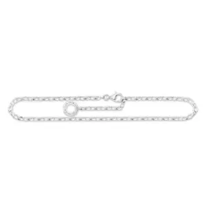 THOMAS SABO Silver Ankle Chain Charm Carrier Anklet