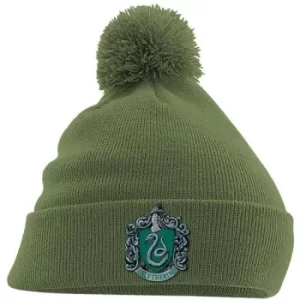 Harry Potter Sytherin Crest Pom Beanie Green Headwear