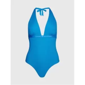 Tommy Hilfiger Halter One Piece Rp - Blue