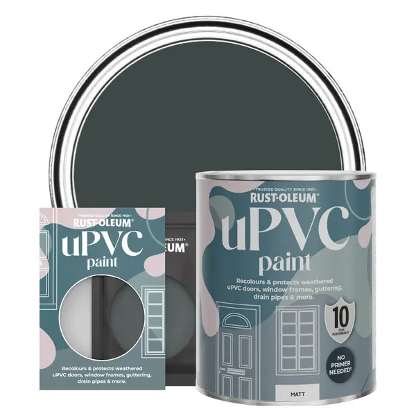 Rust-Oleum uPVC Paint, Matt Finish - BLACK SAND - 750ml