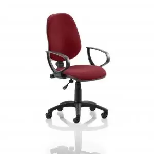 Eclipse I Lever Task Operator Chair Bespoke With Loop Arms In Ginseng