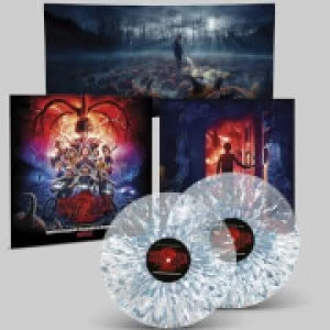 Stranger Things 2 (A Netflix Original Series Soundtrack) Blue and White Splatter Clear LP