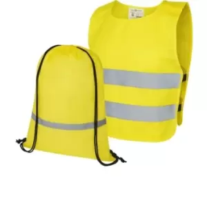 Bullet Childrens/Kids Benedikte Hi-Vis Vest Set (3-6 Years) (Neon Yellow) - Neon Yellow