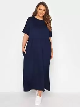 Yours Throw On Maxi Dress - Navy, Size 18, Women