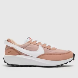 Nike Pale Pink Waffle Debut Trainers