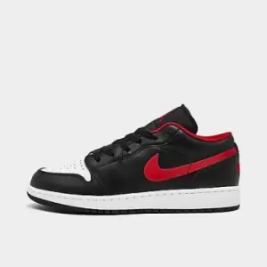 Jordan Air Jordan 1 Low (Gs), Black/Fire Red-White, size: 6, Unisex, Shoes grade school, 553560-063