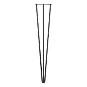 Rothley 710Mm 3 Pin Hairpin Leg Matt Black Set Of 4