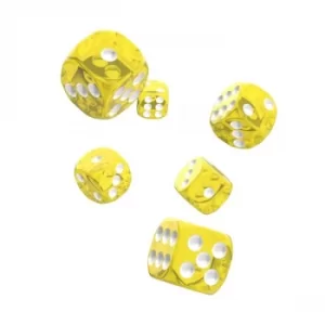 Oakie Doakie Dice D6 (Translucent Yellow)