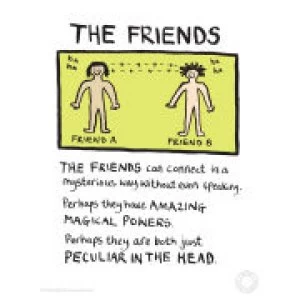 Edward Monkton Fine Art Print - Friends