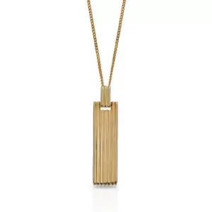 JG Signature 9ct Gold Long Column Bar Necklace