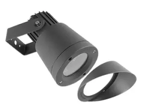 Hubble 1 Light Outdoor Spotlight Black IP65, GU10