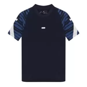 Nike Dri-FIT Strike Big Kids Short-Sleeve Soccer Top - Blue