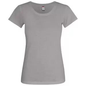 Clique Womens/Ladies Slub T-Shirt (XL) (Grey)