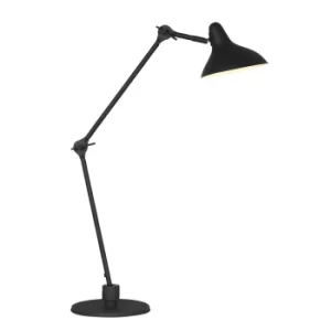 Box Task Floor Lamp Black Matt Rough