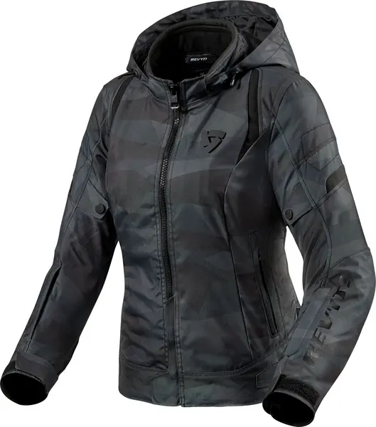 REV'IT! Flare 2 Jacket Lady Camo Black Gray Size 36