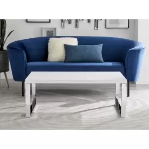 Tuscany High Gloss and Chrome Rectangular Coffee Table