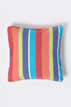 Cotton Multi Coloured Stripe Cushion Cover