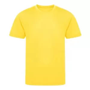Awdis Childrens/Kids Cool Recycled T-Shirt (12-13 Years) (Sun Yellow)