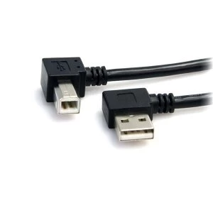 StarTech 3ft A Right Angle to B Right Angle USB Cable MM