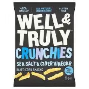 Well & Truly Crunchies - Sea Salt & Cider Vinegar - 100g x 14