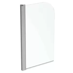 Ideal Standard Connect 2 Radius Bath Screen, Bright Silver