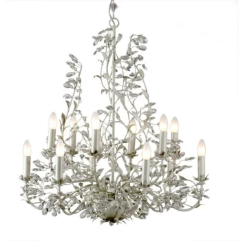 Linea Verdace Lighting - Linea Verdace Michelan 12 Light Multi Arm Chandeliers Beige Gray