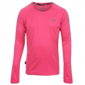 Karrimor Long Sleeved Running Top Girls - Pink