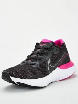 Nike Renew Run, Black/Pink, Size 4, Women