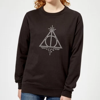 Harry Potter Deathly Hallows Womens Sweatshirt - Black - XXL