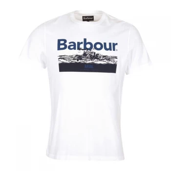 Barbour Isle Graphic Tee - White WH11