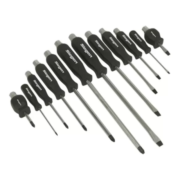 Genuine SEALEY S0641 Screwdriver Set 12pc Hammer-Thru