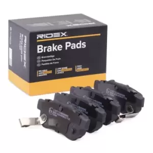 RIDEX Brake pad set 402B0448 Brake pads,Brake pad set, disc brake HONDA,Jazz II Schragheck (GD_, GE3, GE2),CIVIC VI Hatchback (EJ, EK)