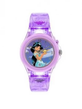 Disney Princess Jasmine Dial Light Up Strap Kids Watch