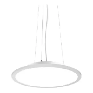 Ideal Lux Lighting - Ideal Lux fly 45cm Integrated LED Pendant Ceiling Light White, 4000K, IP40