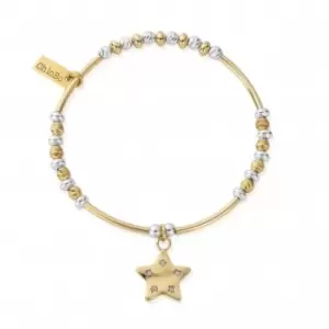 Gold And Silver Sparkle Star Bracelet GMBSBNH3036