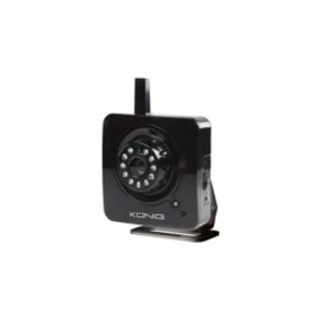 Konig IP Camera two way intercom email notification motion detection Black