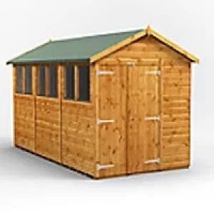 Power Garden Shed 126PADD Golden Brown 12x6