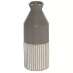 Mason Collection Grey Ceramic Ellipse Vase