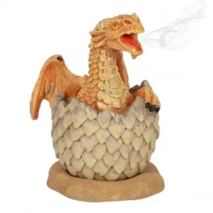 Yellow Hatching Dragon Incense Burner