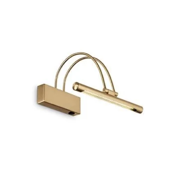 Bow LED Small Picture Wall Light Satin gold