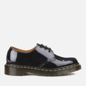 Dr. Martens Womens 1461 Patent Lamper 3-Eye Shoes - Black - UK 8