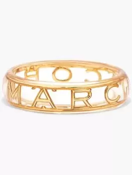 Marc Jacobs The Logo Bangle - Clear/Gold