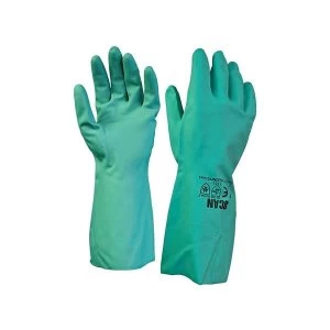 Scan Nitrile Gauntlets with Flock Lining Large (Size 9)