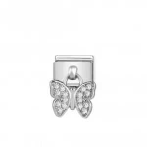 Nomination Composable Classic Charm Silver Butterfly Link 331800/16