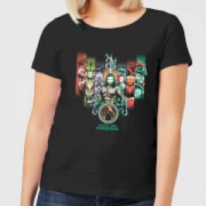 Aquaman Unite The Kingdoms Womens T-Shirt - Black - XL