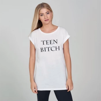 SportFX Slogan T Shirt - TEEN BITCH