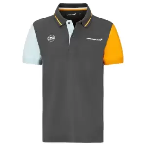 2021 McLaren FW Gulf Color Block Polo (Anthracite)