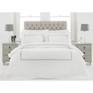 Riva Home Cleopatra Duvet Set (Super King) (Silver)