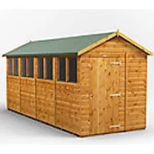 Power Garden Shed 166PA Golden Brown 16x6